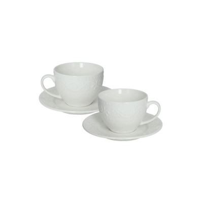  Brandani - Set 2 pezzi caffè da the in ceramica - Colore: Panna - SKU: B51726 