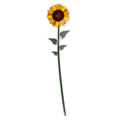  Vesta - Modello: Funny flowers - Fiore di girasole grande in plexiglass per vaso - Colore: Giallo - SKU: 04418.139 - Codice EAN: 2000000676869 