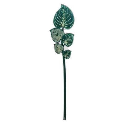  Vesta - Modello: Funny flowers - Fiore di maranta piccolo in plexiglass per vaso - Colore: Verde - SKU: 04442.183 - Codice EAN: 2083774000009 