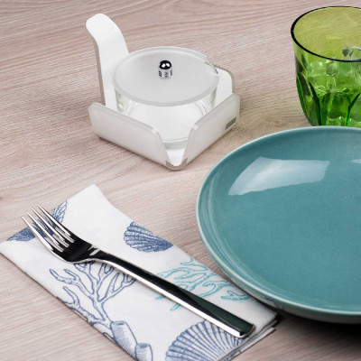  Vesta - Modello: Like Water - Design By: Mattei Carella - Formaggiera/Zuccheriera in plexiglass - SKU: 00704 