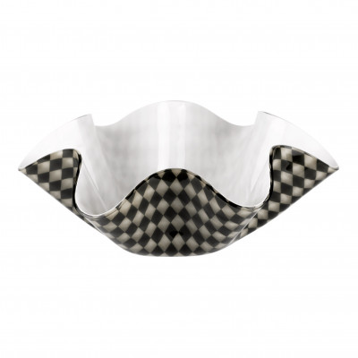  Vesta - Modello: Soft - Portabottiglia/Centrotavola moderno grande in plexiglass decoro Foulard - SKU: 09204D47 - Codice EAN: 8059692104642 