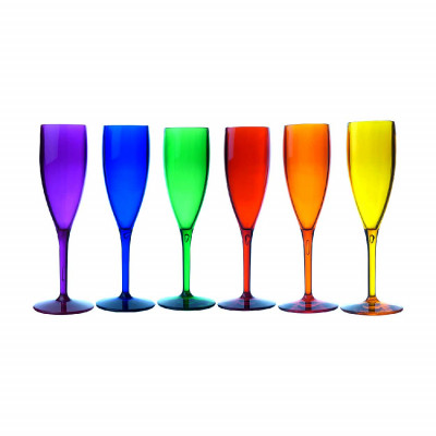  Vesta - Modello: Party - Design By: STG Vesta - Set 6pz Tumbler di bicchieri calice Flut - SKU: 03778 
