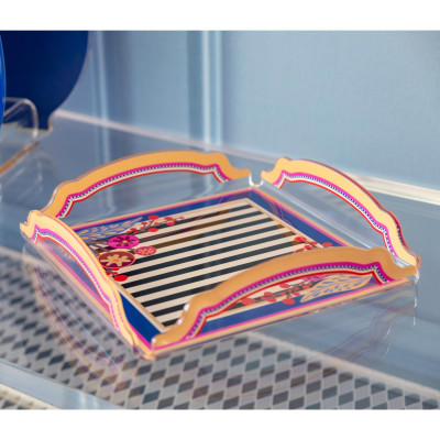  Vesta - Bucarest - Vuota tasche in plexiglass dal design moderno ed elegante - Colore: Rosa - SKU: 03792DEV 