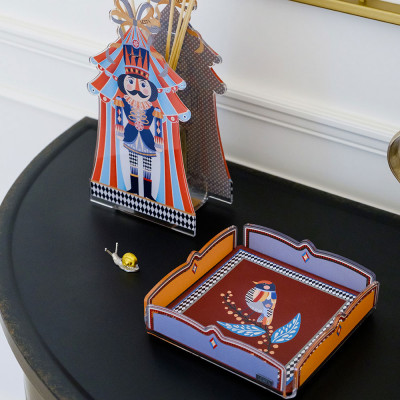  Vesta - Sogno - Vuotatasche quadrato con uccellino - Colore: Multicolore - SKU: 03794UC 