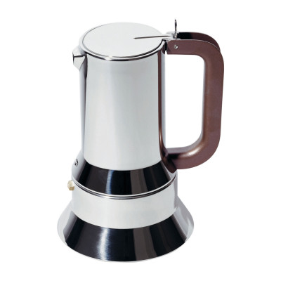  Alessi - Design By: Richard Sapper - Caffettiera Moka con Fondo Magnetico - Colore: Acciaio - SKU: 9090/M - Codice EAN: 8003299011780 
