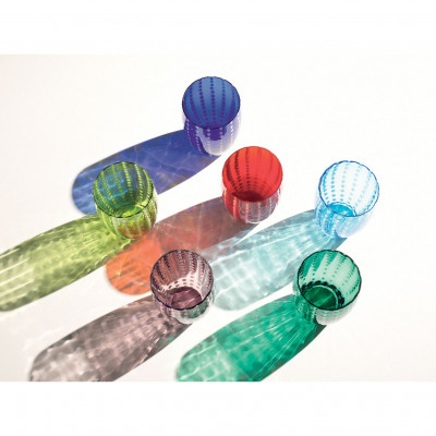  Zafferano - Modello: Perle - Set 2 pezzi bicchieri per acqua in vetro dal design moderno - SKU: PR001 