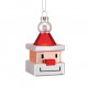 Decorazione natalizia in vetro soffiato "Santa Cube"