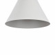 Sospensione moderna con base in legno e diffusore in mnetallo grande