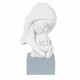 Scultura da tavolo con base in marmorino raffigurazione della maternità