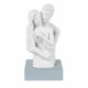 Scultura da tavolo con base in marmorino raffigurazione innamorati