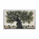 Quadro con paesaggio dipinto a mano su tela di cotone "Ulivo" 120x80