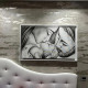 Quadro capezzale per testata letto "Bacio con Velo" 110x65