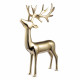 Decorazione natalizia con renna in alluminio