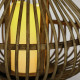 Lanterna piccola in bambu con candela a led