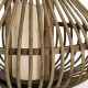 Lanterna piccola in bambu con candela a led