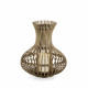 Lanterna piccola in bambu con candela a led