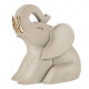 Elefantino portafortuna grande in marmorino