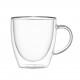 Set 2 pezzi Mug in vetro dal design moderno