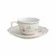 Set 2 pz tazze da caffe in porcellana dalle linee classiche