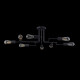 Lampada da soffitto con otto lampadine in stile moderno struttura in metallo