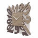 Orologio da parete moderno in legno quadrato con numeri design particolare