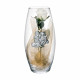 Vaso in vetro Amarilis grande 25° anniversario fiori inclusi