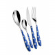 Posate da tavola in acciaio set 24pz linea "Pois"