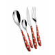 Posate da tavola in acciaio set 24pz linea "Pois"
