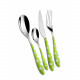 Posate da tavola in acciaio set 24pz linea "Pois"
