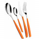 Posate da tavola in acciaio set 24pz linea "Glamour"