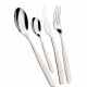 Posate da tavola in acciaio set 24pz linea "Glamour"