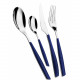 Posate da tavola in acciaio set 24pz linea "Glamour"