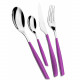 Posate da tavola in acciaio set 24pz linea "Glamour"