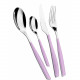 Posate da tavola in acciaio set 24pz linea "Glamour"