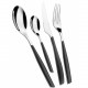 Posate da tavola in acciaio set 24pz linea "Glamour"