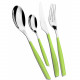 Posate da tavola in acciaio set 24pz linea "Glamour"