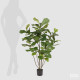 Pianta artificiale con ficus lyrata con vaso