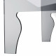 Tavolino da salotto rettangolare con struttura in plexiglass da design moderno