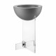 Vaso da interni alto in plexiglass e PVC