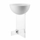 Vaso da interni alto in plexiglass e PVC