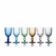 Set 6 pezzi calici per vino in vetro