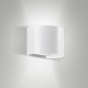 Applique LED da esterno in alluminio rotonda dal design moderno