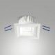 Faretto a led da incasso con struttura in alluminio quadrata