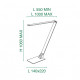 Lampada da scrivania a LED dimmerabile e orientabile in metallo design moderno