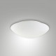 Plafoniera piccola LED rotonda in metallo e diffusore in vetro design moderno