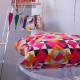 Cuscino piccolo con fodera in poliestere con decoro Ethnic