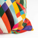 Cuscino piccolo con fodera in poliestere con decoro Rainbow
