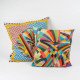 Cuscino piccolo con fodera in poliestere con decoro Rainbow