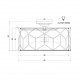 Lampada da Soffitto in stile classico con paralume in lino piccola