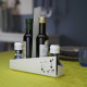 Portacondimenti per sale-pepe-olio-aceto con struttura in plexiglass